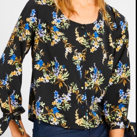 Banana Republic | NWT, Floral Blouse Size XXS - Picture 3 of 9